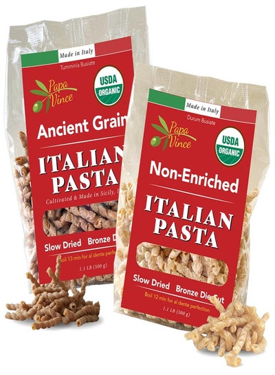 Papa Vince Organic Whole Wheat Pasta - Non enriched, no bleached made ...