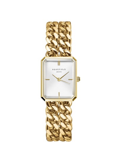 Buy Rosefield Octagon XS Double Chain Studio Edition White Gold Women Watch - SWGSG-O76 in UAE