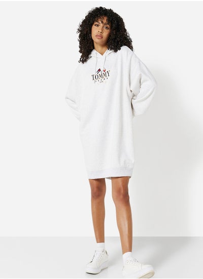 Buy Logo Modern Oversized Hooded Dress in UAE