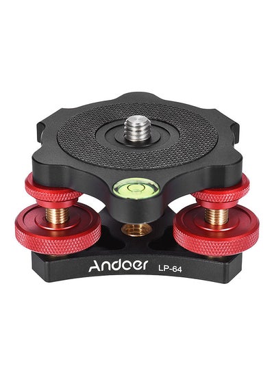 Buy Andoer LP-64 Tripod Leveling Base Tri-wheel Precision Leveler with Bubble Level 3/8 in UAE