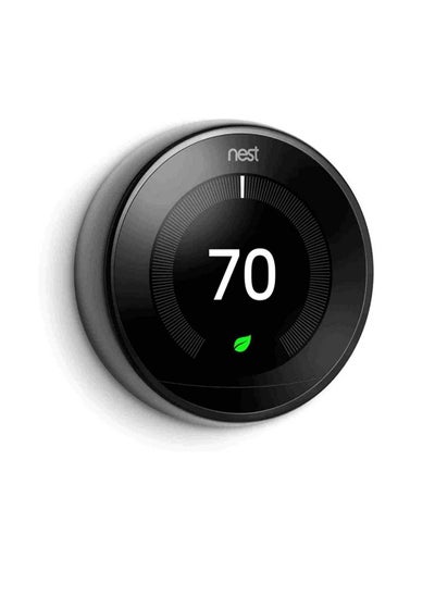 Buy Nest 3rd Generation learning programmable Thermostat Mirror Black in UAE