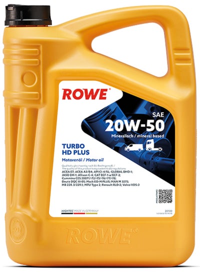 Buy Hightec Turbo HD SAE 20W-50 PLUS -5 Ltr. in UAE