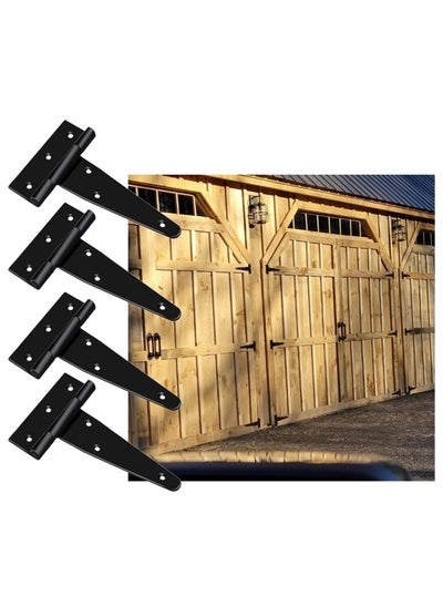 Buy Pack Of 4 T Strap Door Hinges 6 Inch Heavy Duty Gate Strap Hinges Rustic Barn Shed Door Hinge T Hinge 124L in UAE