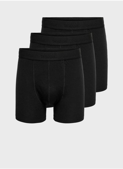 Buy 3 Pack Logo Band Trunks in UAE