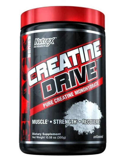 Buy Creatine Drive Pure Creatine Monohydrate 300g, Unflavored in UAE