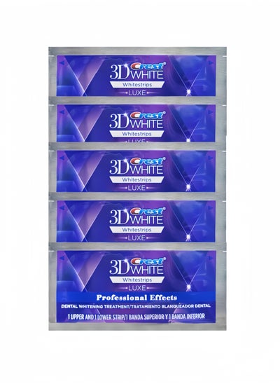 Buy 5-Piece 3D WhiteStrips Dental Whitening Kit in UAE