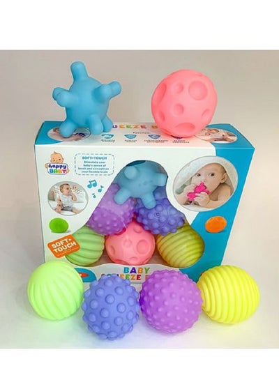 Buy Soft Balls For Children'S Toys, 6 Balls To Stimulate The Sense Of Touch And Play In The Bathroom (Completely Safe) in Egypt