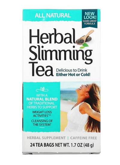 Buy Herbal Slimming Tea All Natural Caffeine Free 24 Tea Bags 1.7 oz 48 g in UAE