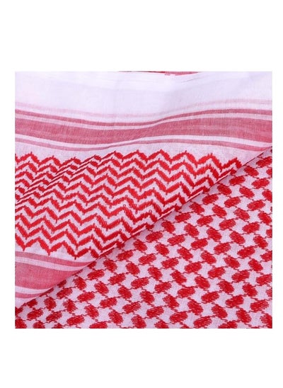 Buy Al khaani  Mens Cover Shawls Scarf Arabia Headscarf Red and White Arab Shemagh Head Scarf Saudi Headwear in UAE