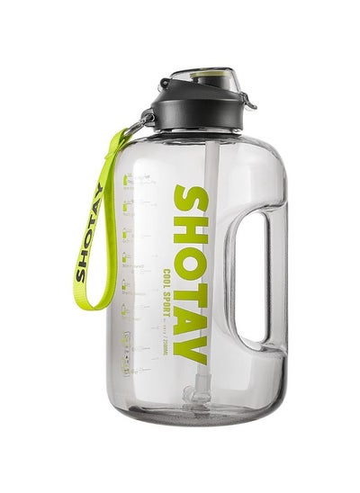 اشتري 1500ml Large Beverage Water Bottle With Handle  For Outdoor Sports Or Gym BPA Free في السعودية