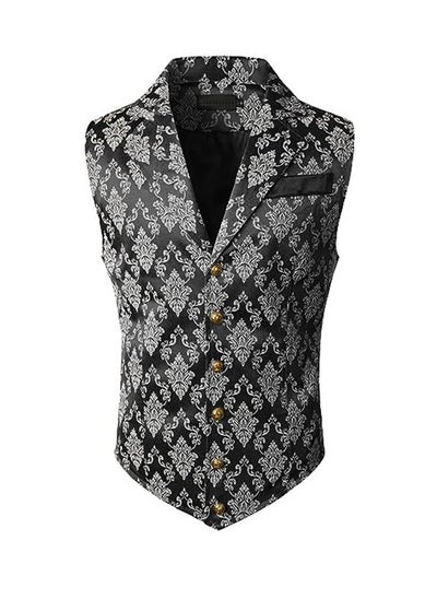 Buy New men's retro V-neck fake two piece vest in Saudi Arabia