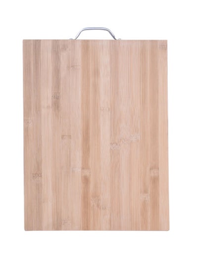 Buy Bamboo Cutting Boards For Kitchen Wooden Cutting Board For Chopping Meat, Vegetables, Fruits, Cheese, Knife Friendly Serving Tray With Handles 40X30CM in UAE