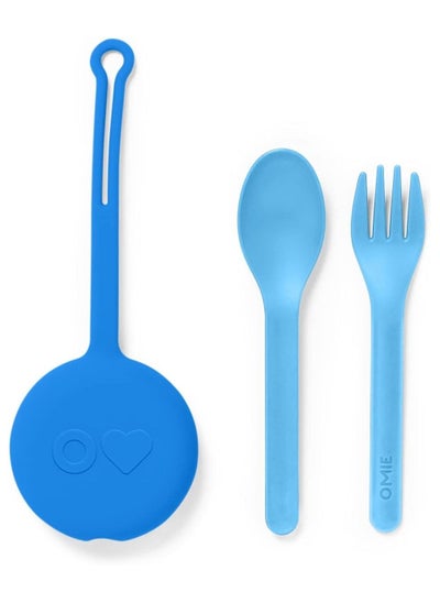 Buy 2-Piece Kids Utensils Set With Case in Saudi Arabia