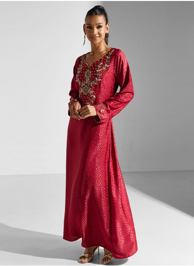 Buy Embellished Embroidered Jalabiya in UAE