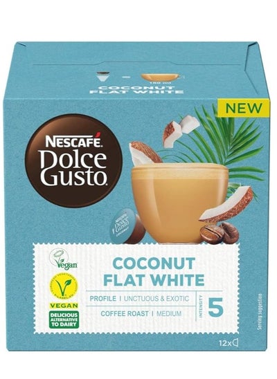 Buy Nescafe Dolce Gusto Coconut Flat White 116.4 GM in UAE