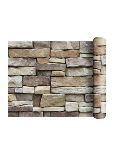 Buy 3D Brick Wallpaper Self Adhesive Brick Stone Wallpaper Peel and Stick Waterproof Decorative Wallpaper for Home Office 45X600cm in Saudi Arabia