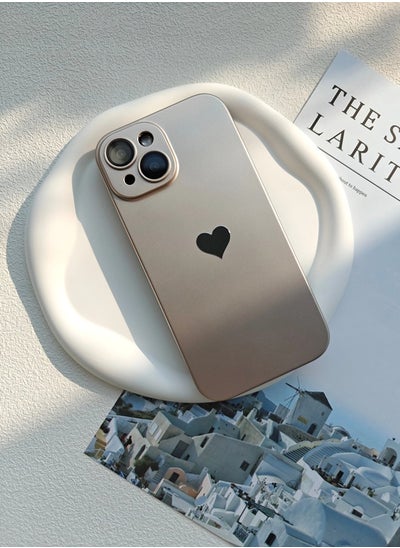 Buy iPhone 13 Case, Cute Love Phone Cases Cover with Camera Lens Protector in UAE