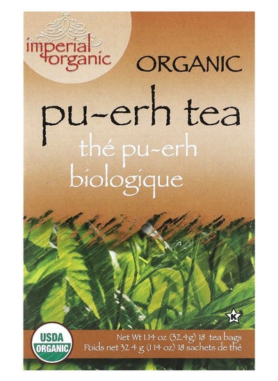 Buy Imperial Organic Pu-erh Tea 18 Tea Bags 1.14 oz (32.4 g) in UAE