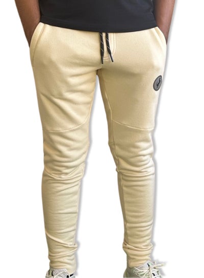 Buy Horse Polo Sweat Pant with logo printed, Beige in Egypt