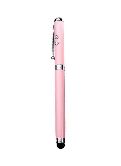 Buy 4 In 1 Multifunction Pencapacitive Stylus Pen Plus Ball Red Laser Pointer White Led Flashlight Pink in UAE