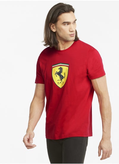 Buy Scuderia Ferrari Race Bold Colour Shield Mens Shortsleeve T-shirt in UAE