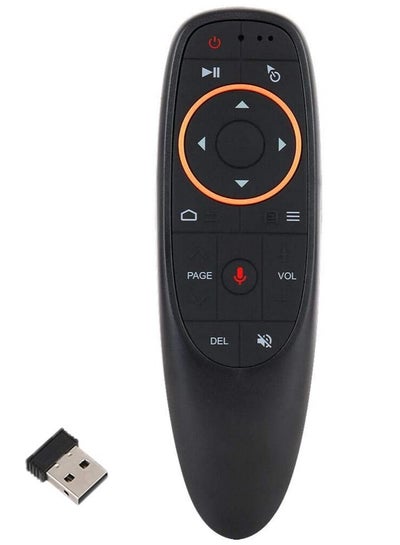 Buy Remote Air Mouse Remote, 2.4G RF Wireless Remote Control with 6 Axis Gyroscope and IR Learning, Air Fly Mouse with Voice Input for Android TV Box/PC/Smart TV/HTPC/Projector in UAE