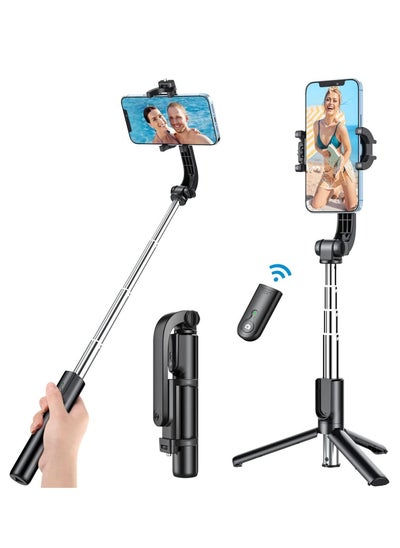 Buy Selfie Stick Tripod Bluetooth, Extendable Phone Tripod Selfie Stick with Wireless Remote Shutter for iPhone Xs MAX/XR/XS/X/8/8P/7/7P/6s/6, Galaxy S9/S8/S7/S6/Note 9/8, Huawei and More in UAE