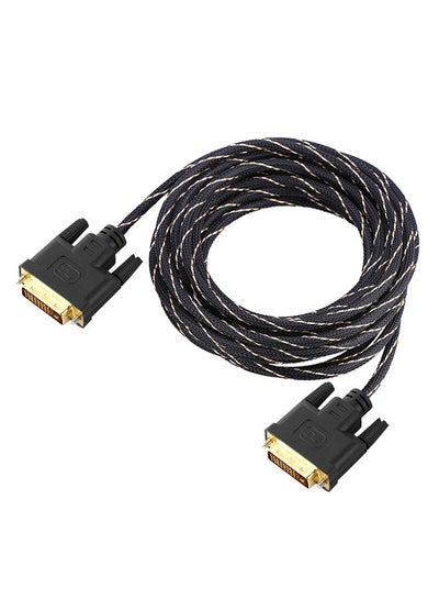 Buy 24-Pin DVI Male To Adapter Audio Line Converter Cable Black in Saudi Arabia