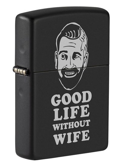 اشتري Zippo MP400018 218 Good Life Design Black Matte Windproof Lighter في الامارات