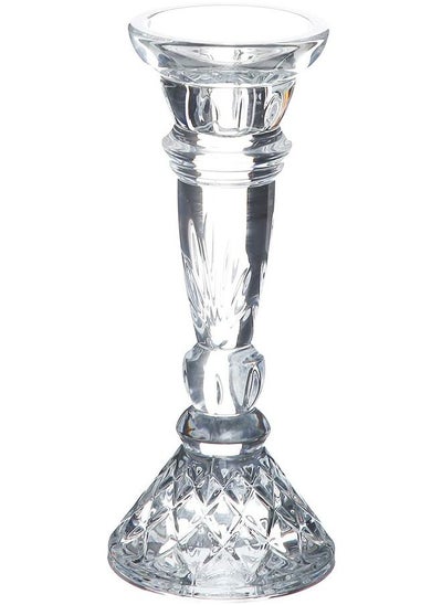 Buy Glass Candle Holder 25 cm Clear in Egypt