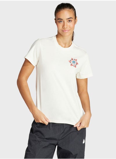 Buy Flower Graphic T-Shirt in UAE