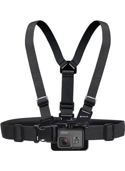 اشتري حزام صدر قابل للتعديل لكاميرا الحركة الرياضية أسود في السعودية