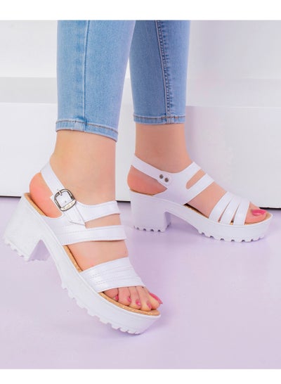 Buy RUN Protan Medical Sole Sandals 3 Straps-White in Egypt