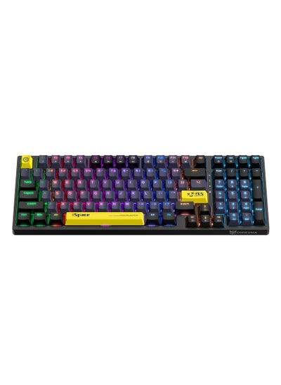 Buy G38 Mechanical Keyboard Computer Office Game Wired Brown Switchs 98 Key Keyboard in Saudi Arabia