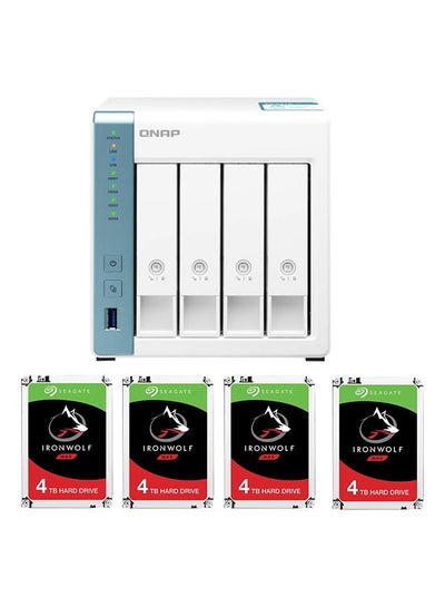 Buy Qnap TS-431K 4-Bay Desktop NAS with Seagate Ironwolf 16TB (4x4tb) in UAE