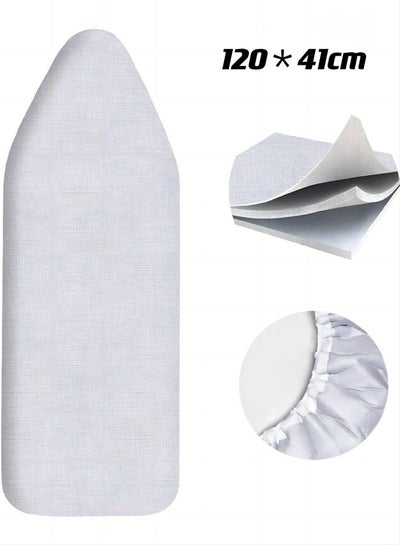 Buy Ironing Board Cover with Premium Heavy Duty Silicone Liner Measures 120x 41 cm in Saudi Arabia