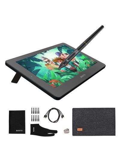 Buy BT-12HD Portable 11.6 Inch HD H-IPS LCD Graphics Drawing Tablet 1366*768 Display Support 8192 Pressure Level Passive Technology with Tilt Function USB-Powered Low Consumption Drawing Tablet in UAE