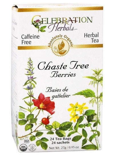 Buy Celebration Herbals Chaste Tree Berries 24 Tea Bags 0.09 oz in UAE