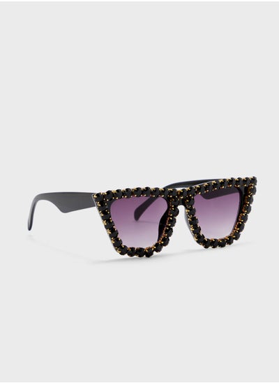 Buy Rhinestone Cateye Sunglasses in UAE