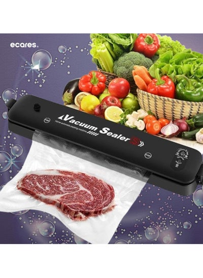 Buy ECARES® Automatic Vacuum Sealer Machine for Food Preservation Storage Saver Sealing System, Intelligent LED Indicator Lights,Easy to Clean. in UAE