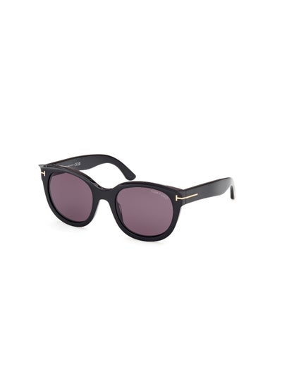 اشتري Women's Cat Eye Shape Acetate Sunglasses FT111401A54 Lens Size: 54 Millimeter - Shiny Black في الامارات