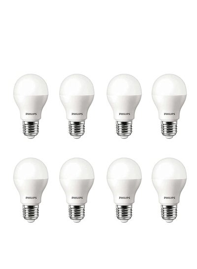 Buy 9 watt LED Bulb E27, 3000K-Warm (8 Pieces) in Egypt