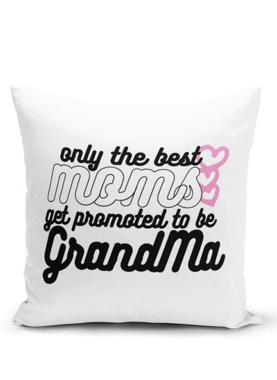 اشتري Throw Pillow Only the Best Family Present White Pillow Best Family Gift Mom to Grand Ma في الامارات