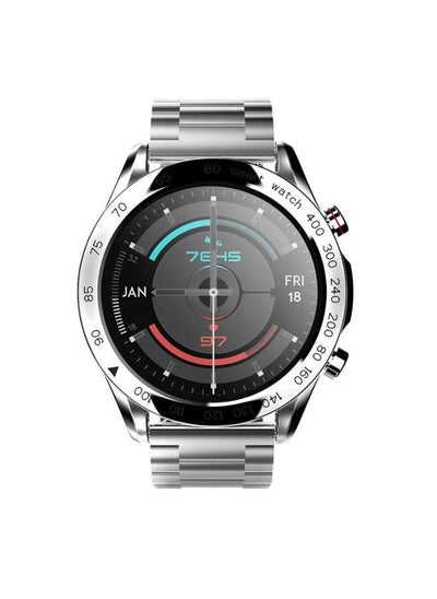 Buy HiFuture FutureGo PRO Stainless Steel Smartwatch, 1.32 Inch FHD Screen, Silver in UAE