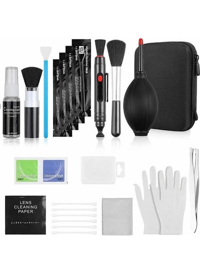 Buy 15 in 1 Camera Lens Cleaning Kit for DSLR Camera Canon Sony Nikon Mirrorless Camera Sensor Cleaning Kit Includes Lens Blower/Cleaner/Cotton Swab/Cleaning Cloth/Cleaning Pen/Cleaning Brush in Saudi Arabia