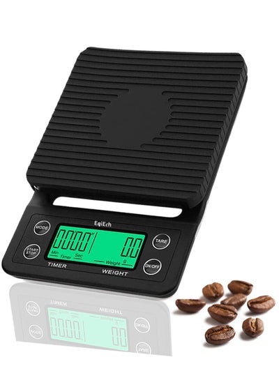 اشتري 3kg/0.1g Mini Digital Coffee Scale with Timer,Suitable for Espresso and V60 Pour Over Coffee,Cooking Baking Weighting في السعودية
