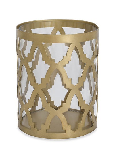 Buy Scala Candle Holder, Gold - 13x16.5 cm in UAE