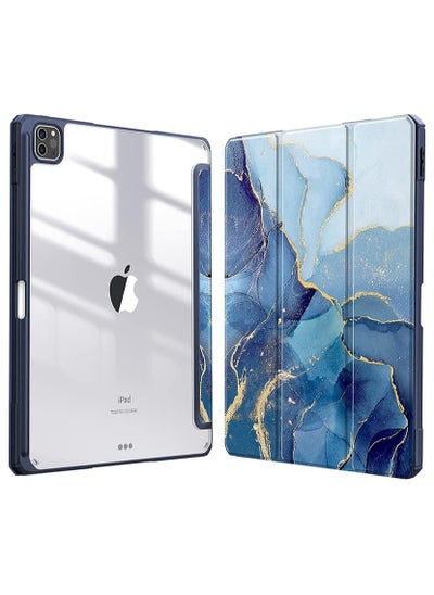 Buy Case Compatible with IPad Pro 13 Inch 2024 (M4, 7th Gen),Acrylic Transparent and Anti-yellowing Tablet Case,with Pen Holder,Auto Sleep/Wake,Multi-angle Bracket in Saudi Arabia