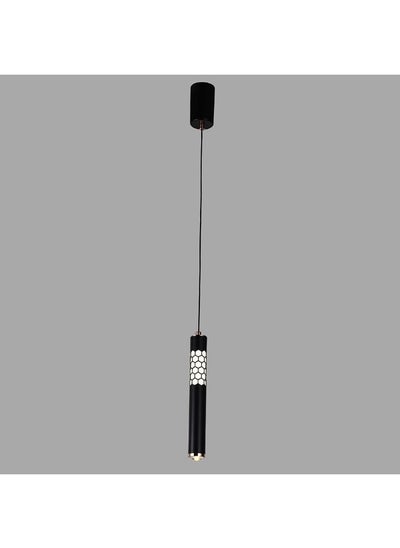 Buy Danube Home Rocco Pendant Metal+Acrylic L60 Xw42 Xh23 Led Black Bh1039 | Contemporary Pendant Lamps | Hanging Lanterns | Modern Design Indoor Lighting For Bedroom Dining Living Room in UAE