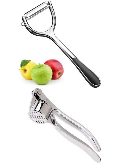 Buy Potato,Vegetable Peeler for Kitchen, Stainless Steel and Garlic Press Crusher in Egypt